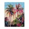 Stupell Industries Tropical Palms Pink Details Canvas Wall Art Design by Nina Blue